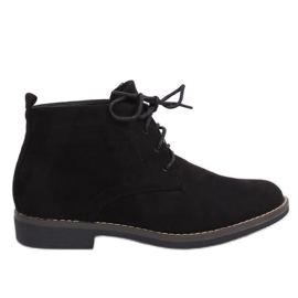 Black lace-up boots 8B977 Black