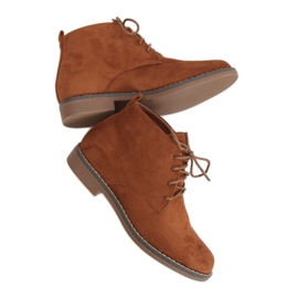 Lace-up boots camel 8B977 Camel brown