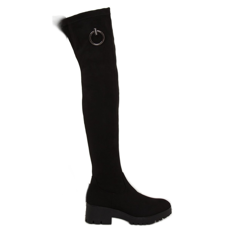 Black women's over-knees NC712 Black Ii Genre