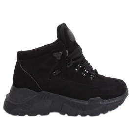 Black sports shoes high sole B0014-SP Black Black sports shoes high sole B0014-SP Black