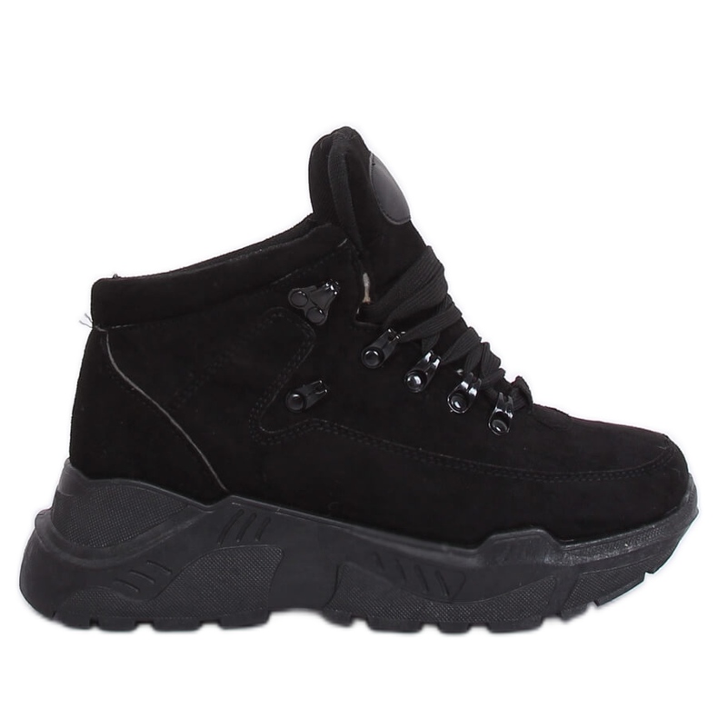 Black sports shoes high sole B0014-SP Black Black sports shoes high sole B0014-SP Black