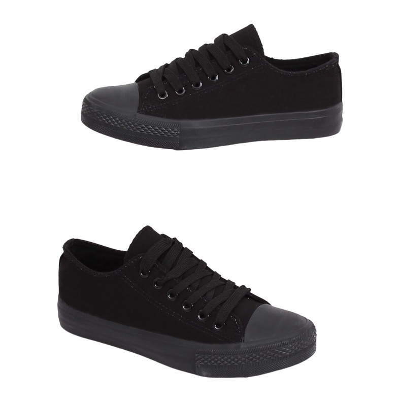 Black women's sneakers PQ-22 Black