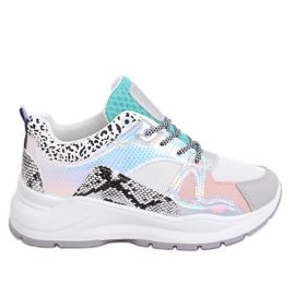 NB317P White sports shoes multicolored