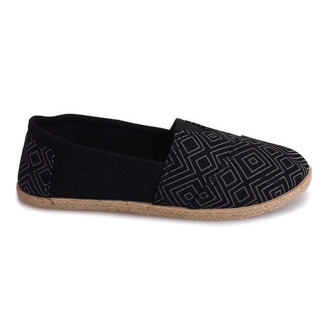 Linen Espadrilles B211-2 Black Sneakers
