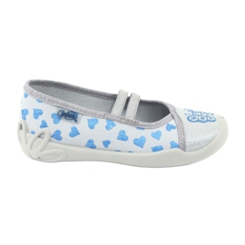 Befado hearts children's shoes 116X267 blue grey Befado hearts children's shoes 116X267 blue grey