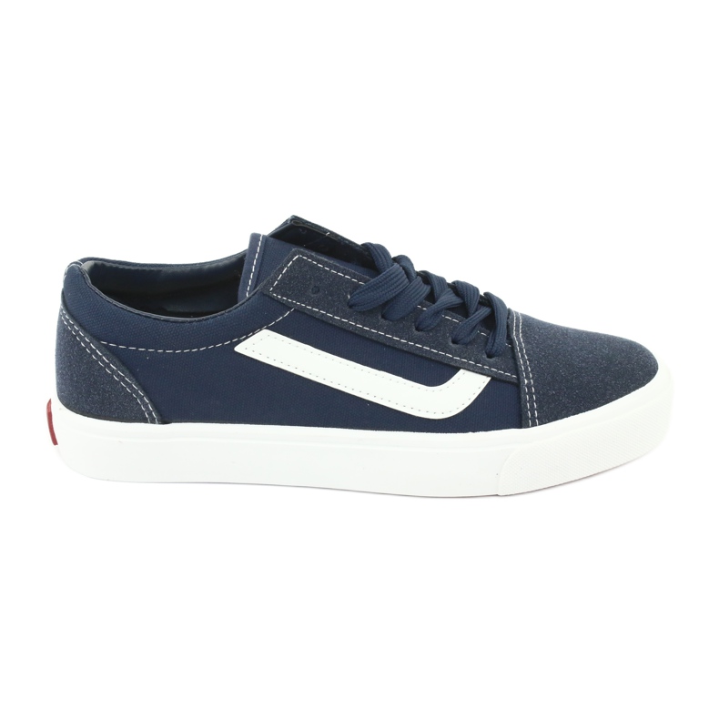 Atletico Women's sneakers tied 18081 navy blue Atletico Women's sneakers tied 18081 navy blue