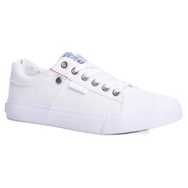 Big Star Men's sneakers tied white AA274511
