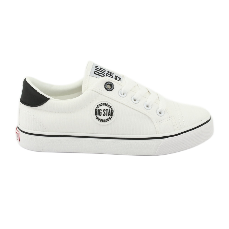 Big Star Sneakers tied white 274473 black Big Star Sneakers tied white 274473 black
