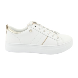 American Club RH09 white sports sneakers yellow