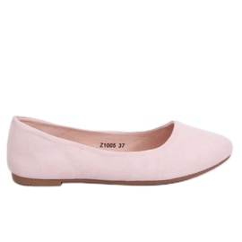 Smooth pink ballerinas Z1005 Pink