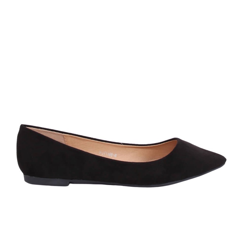 Black women's ballerinas P3T1168-6 Black