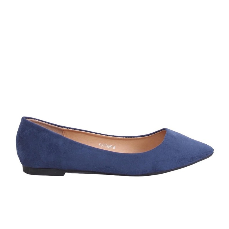 Navy blue ballerinas P3T1168-6 Blue