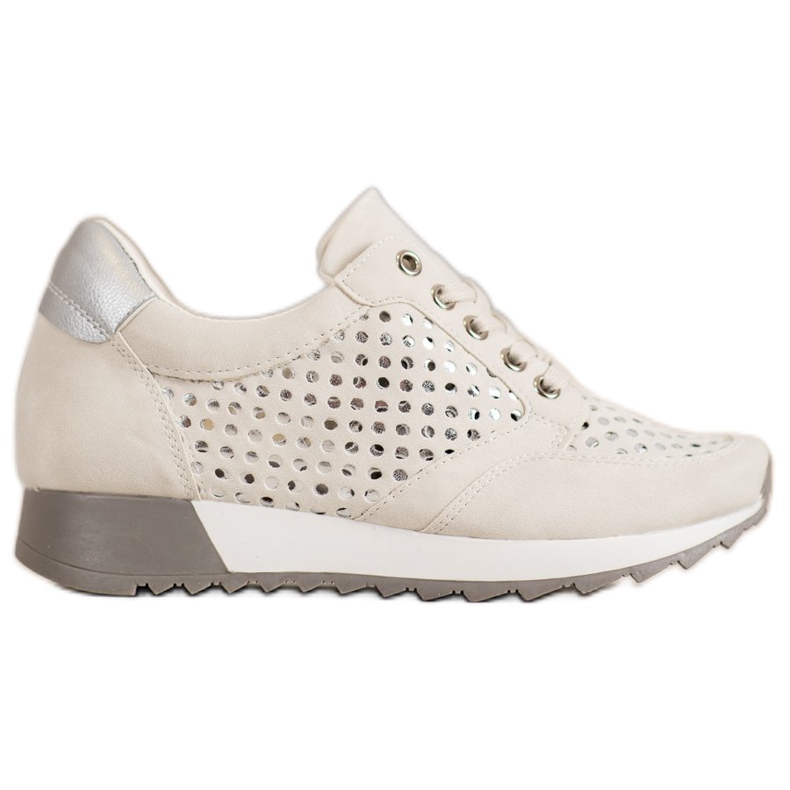 Kylie Openwork shoes on the platform brown