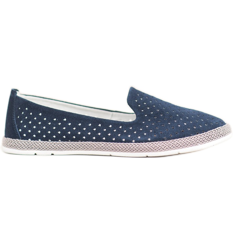 Goodin Leather Openwork Lords navy blue