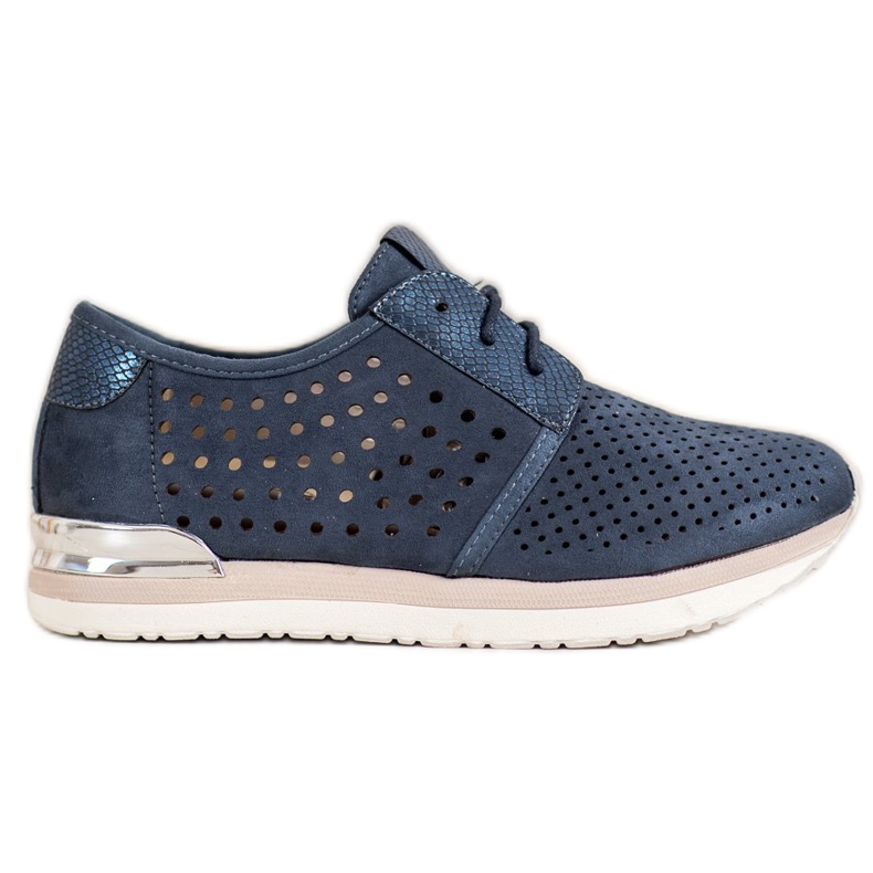 Aclys Openwork Navy blue shoes