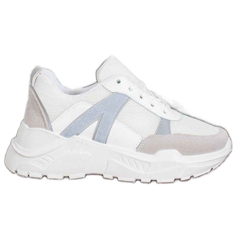 SHELOVET Sports Sneakers white blue grey