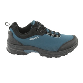 American Club WT06 blue softhell shoes black