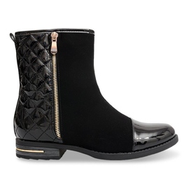 Quilted boots R-11 Black