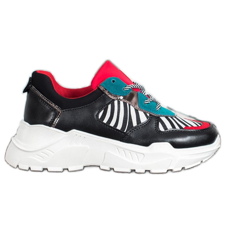 SHELOVET Fashion Sneakers black multicolored