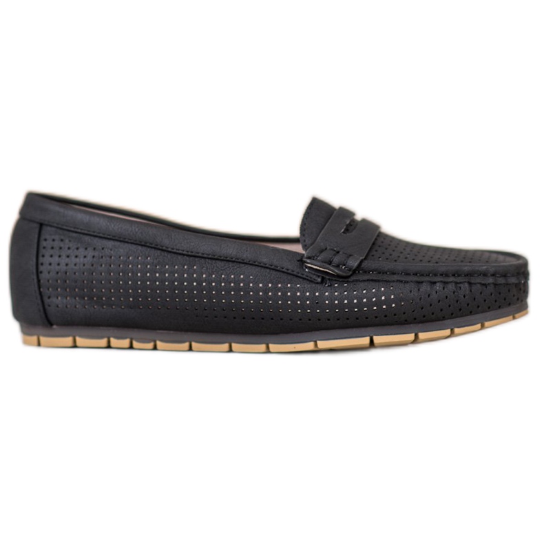 Kylie Openwork loafers black