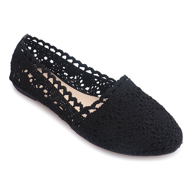 Ballerinas With Lace 4630 Black