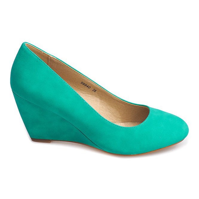 Wedge Pumps 99940 Green