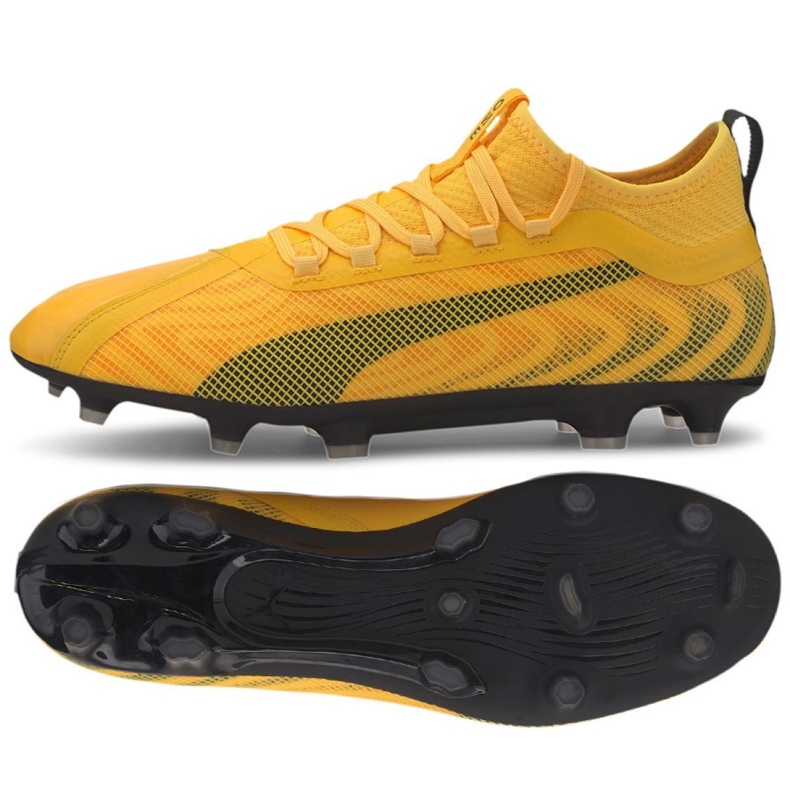 Football boots Puma One 20.2 Fg Ag M 105823 01 yellow yellow Football boots Puma One 20.2 Fg Ag M 105823 01 yellow yellow