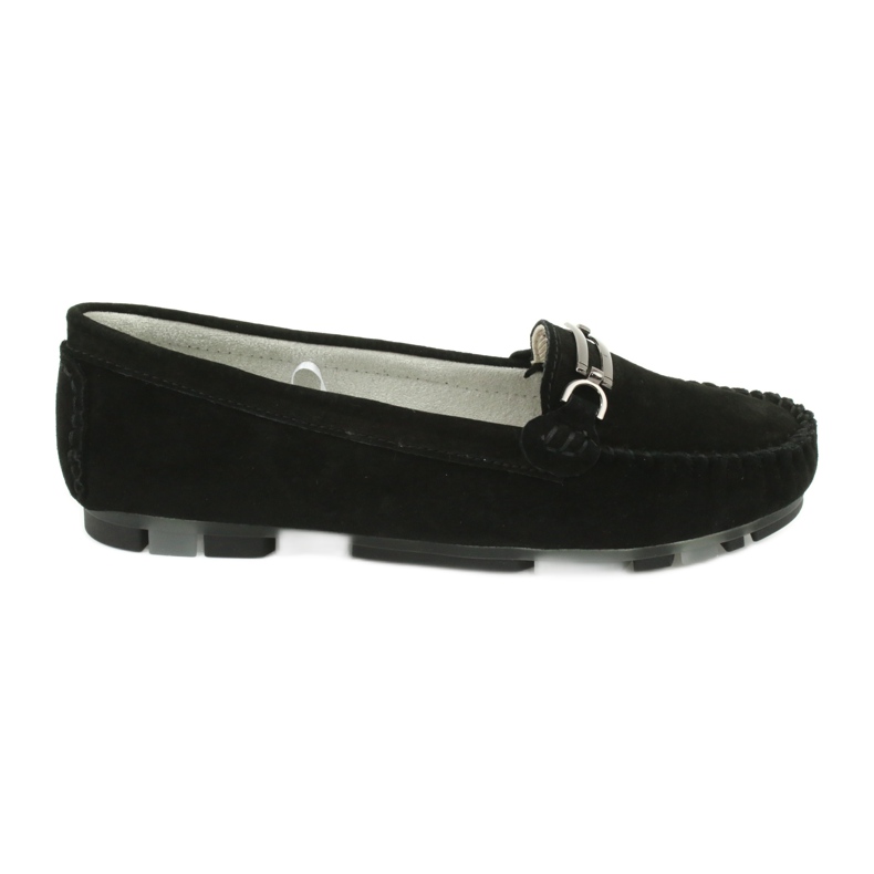 Filippo DP1202 chamois leather moccasins black