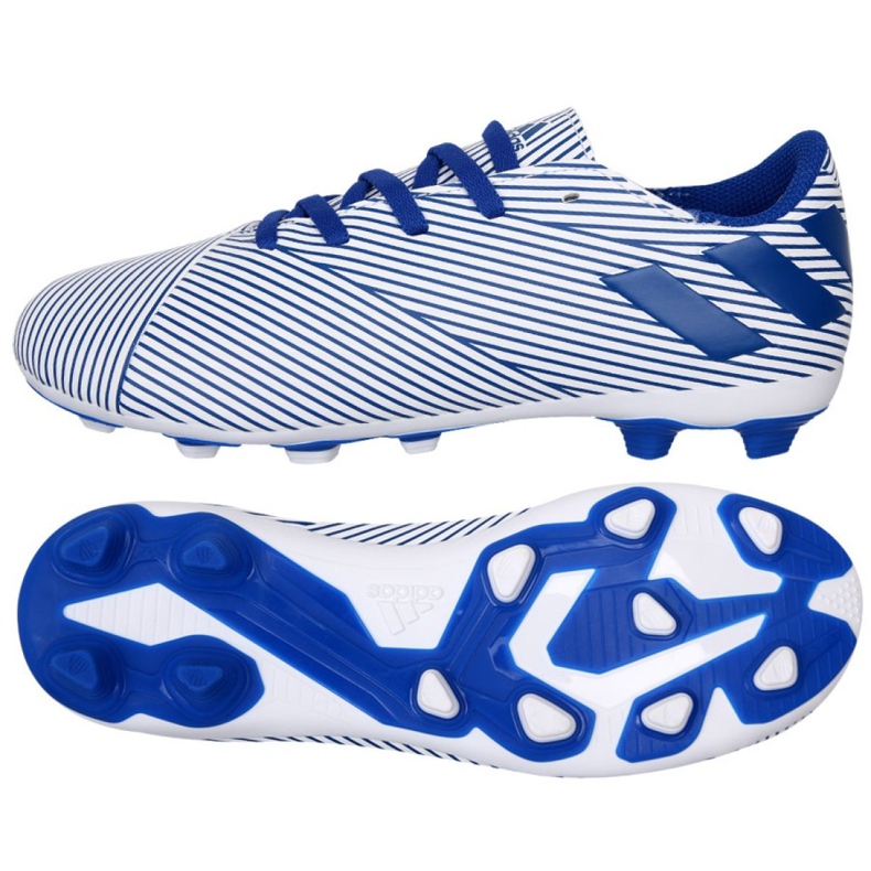 The adidas Nemeziz 19.4 FxG Jr EF1740 football boots multicolored white
