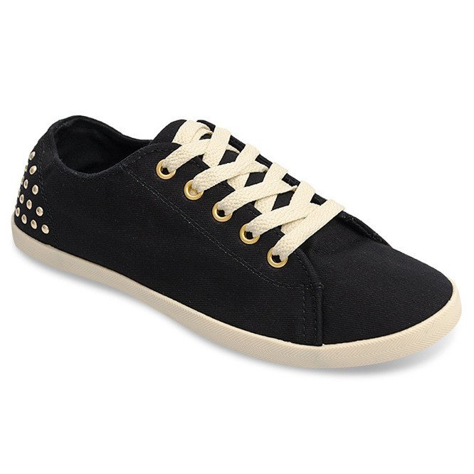 Cloth Sneakers With Studs VB67 Black