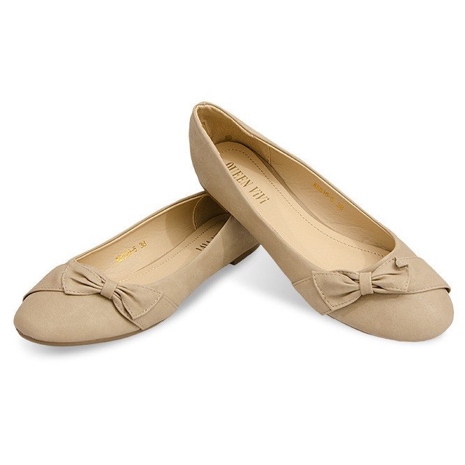 Ballerinas With Bow 816 Taupe multicolored