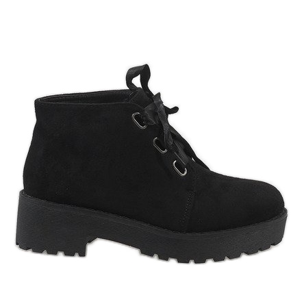 Black suede boots MB188-222