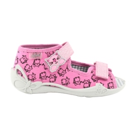 Befado children's shoes 242P103 pink grey Befado children's shoes 242P103 pink grey