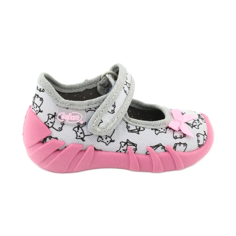 Befado children's shoes 109P198 pink grey Befado children's shoes 109P198 pink grey