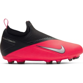 Nike Phantom Vsn 2 Academy Df FG / MG Jr CD4059-606 football shoes red multicolored