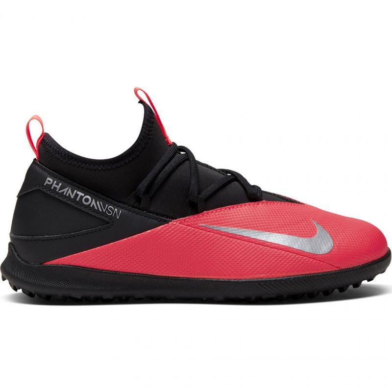 Nike Phantom VSN Club DF TF JR football shoes Red