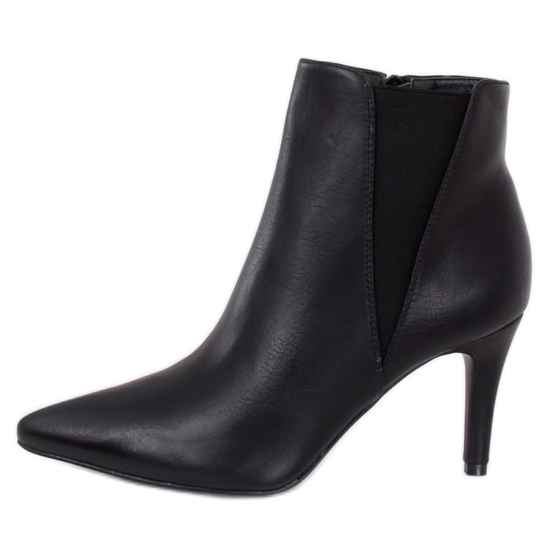 Black Jodhpur boots on the stiletto heel TX-1852-1 Black