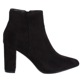 Black high-heeled boots 2C1AX1008-8 Black