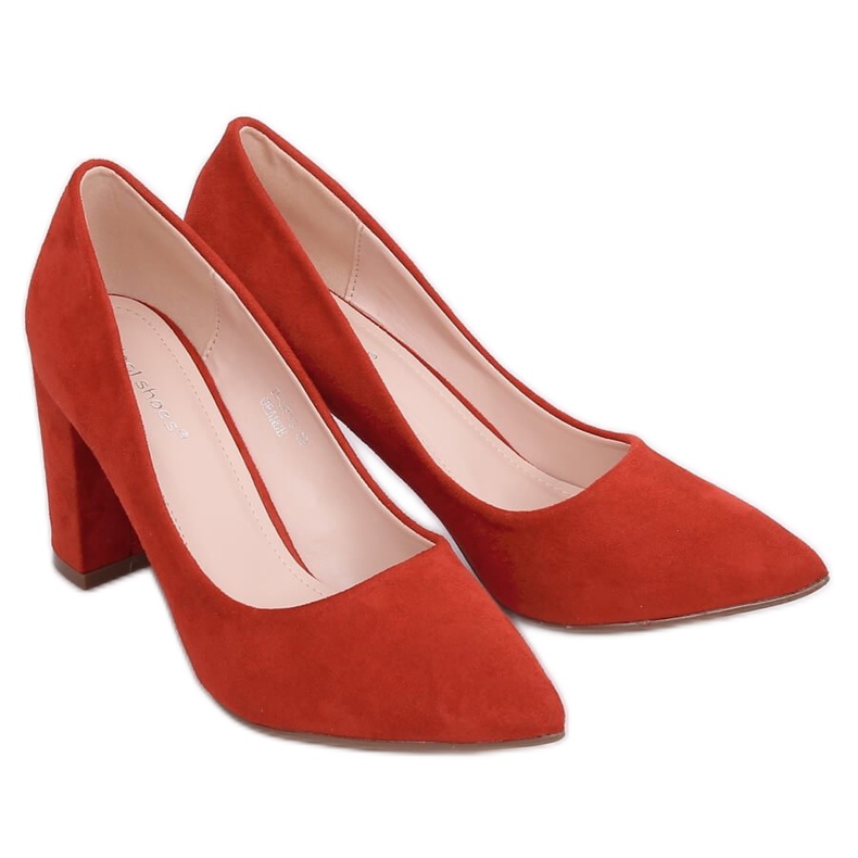 Pumps on a brick post P-6719 Orange multicolored