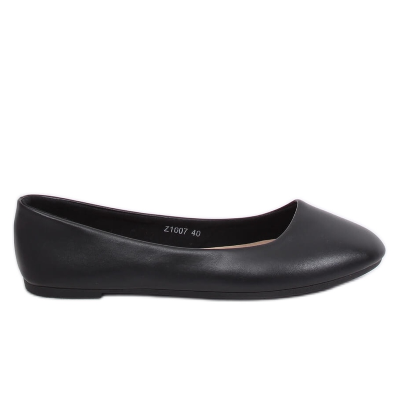 Black plain plain ballerinas Z1007 Black