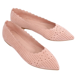 Pink openwork ballerinas NK18P Pink
