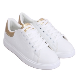 White women's sneakers LA85P Gold