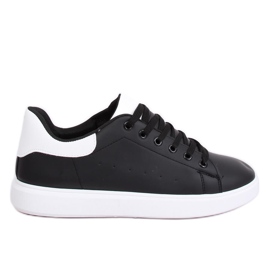Black women's sneakers LA85P All Black white