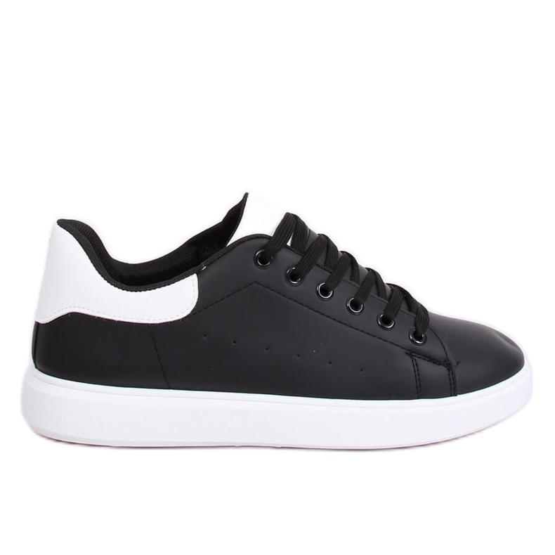 Black women's sneakers LA85P All Black white