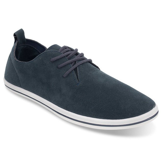 Light Men's Sneakers With Eco Suede 1205 Navy Blue