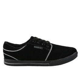 Black men's sneakers MC704-3
