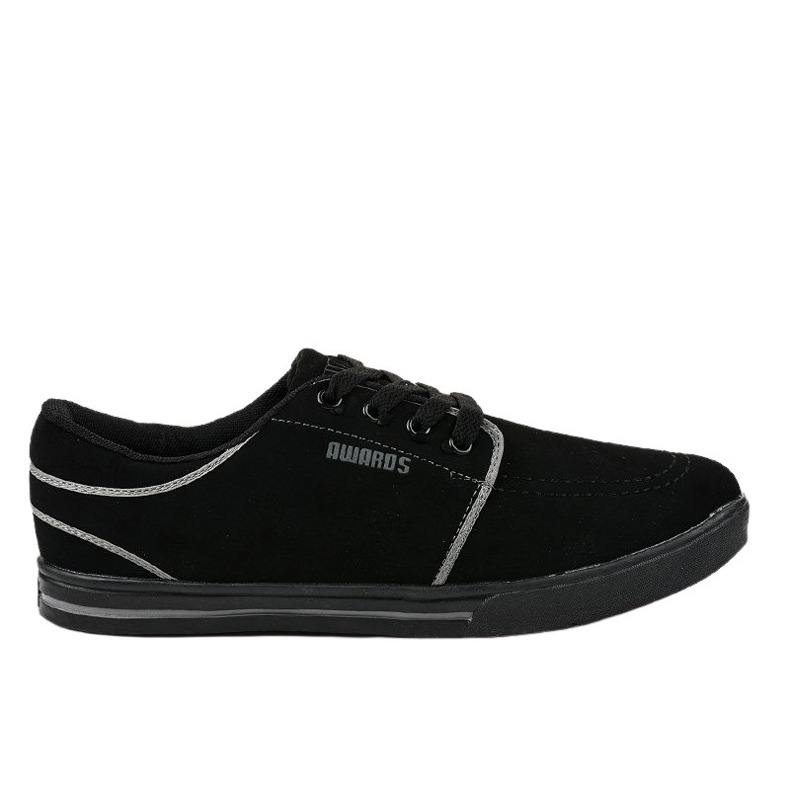 Black men's sneakers MC704-3