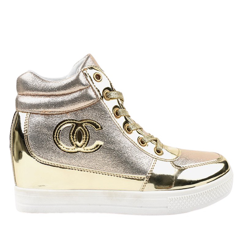 Fashionable Golden Sneakers L643-2 Fashionable Golden Sneakers L643-2