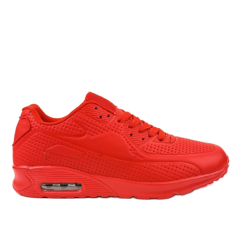 Red men's sports shoes M014-5