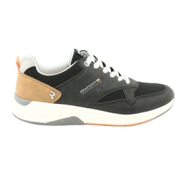 American Club RH19 black men's sports shoes grey yellow